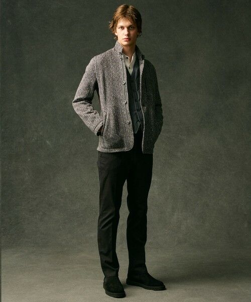 JOSEPH ABBOUD / ジョセフ アブード ブルゾン | 【軽量/ストレッチ/イージーケア】ツィーディーフリース ジャケット | 詳細3