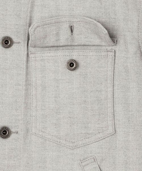 JOSEPH ABBOUD / ジョセフ アブード Gジャン・デニムジャケット | 【イタリア素材/ストレッチ】ヘリンボンモールスキンワーク ジャケット | 詳細10