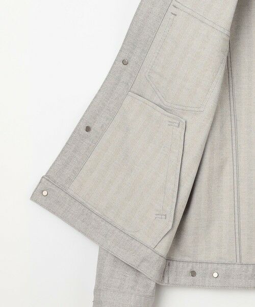 JOSEPH ABBOUD / ジョセフ アブード Gジャン・デニムジャケット | 【イタリア素材/ストレッチ】ヘリンボンモールスキンワーク ジャケット | 詳細13