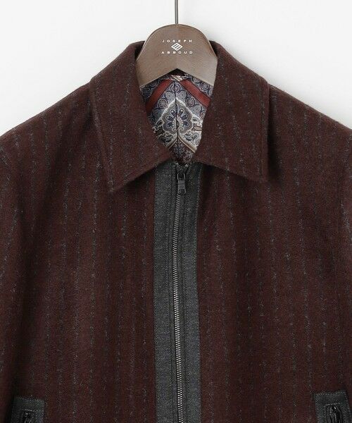 JOSEPH ABBOUD / ジョセフ アブード ブルゾン | 【イタリア素材/軽量/ストレッチ】ワイドチョークストライプ  ブルゾン | 詳細5