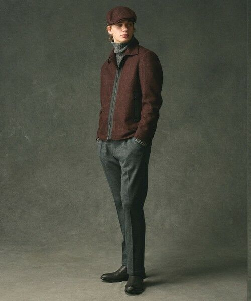 JOSEPH ABBOUD / ジョセフ アブード ブルゾン | 【イタリア素材/軽量/ストレッチ】ワイドチョークストライプ  ブルゾン | 詳細2