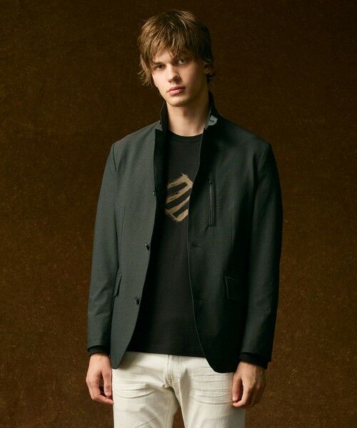 JOSEPH ABBOUD / ジョセフ アブード カットソー | 【柔らかな肌触り】ソフトスムースダイヤロゴプリント Tシャツ | 詳細1