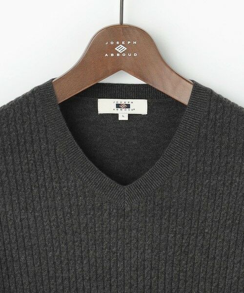 JOSEPH ABBOUD / ジョセフ アブード ニット・セーター | 【キングサイズ/チクチクしない/ 3シーズン対応/サスティナブル】SNOWY Vネックセーター | 詳細2
