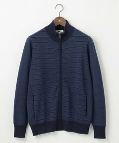 JOSEPH ABBOUD / ジョセフ アブード カーディガン・ボレロ | 【キングサイズ・洗える/軽い】シェニールヤーンジャカード ジップ ブルゾン