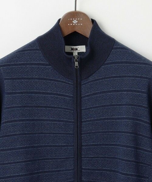 JOSEPH ABBOUD / ジョセフ アブード カーディガン・ボレロ | 【キングサイズ・洗える/軽い】シェニールヤーンジャカード ジップ ブルゾン | 詳細6