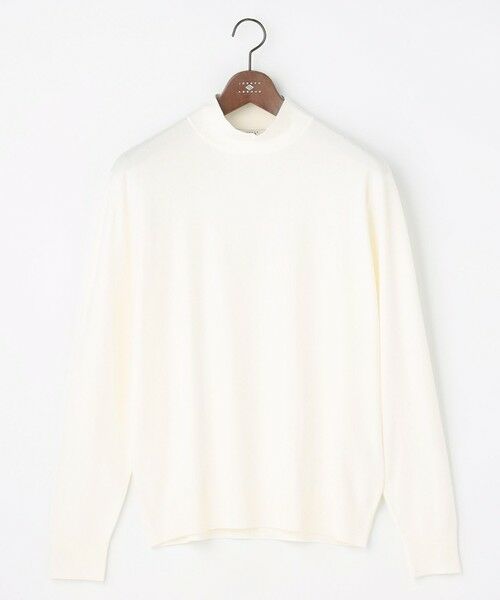 JOSEPH ABBOUD/ジョセフ アブード 【キングサイズ・チクチクしない/イージーケア/3シーズン対応/サスティナブル】SNOWY モックネックニット アイボリー系 2L JOSEPH ABBOUD/ジョセフ アブード 【キングサイズ・チクチクしない/イージーケア/3シーズン対応/サスティナブル】SNOWY モックネックニット アイボリー系 2L