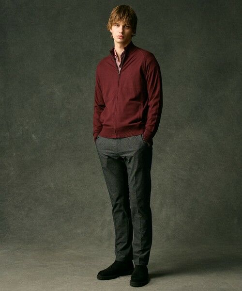 JOSEPH ABBOUD / ジョセフ アブード カーディガン・ボレロ | 【キングサイズ・チクチクしない/イージーケア/3シーズン対応/サスティナブル】SNOWY  スタンドジップカーディガン | 詳細9