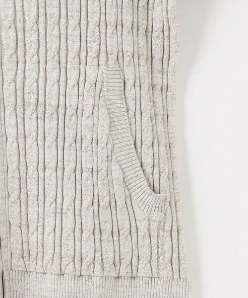 JOSEPH ABBOUD / ジョセフ アブード ニット・セーター | 【オリジナルオーガニックコットン使用/サスティナブル】JOE COTTONケーブル ニットパーカー | 詳細6