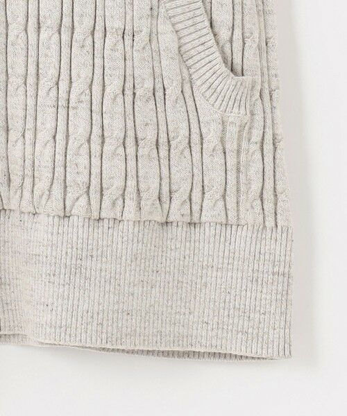 JOSEPH ABBOUD / ジョセフ アブード ニット・セーター | 【オリジナルオーガニックコットン使用/サスティナブル】JOE COTTONケーブル ニットパーカー | 詳細7