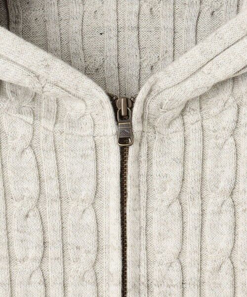 JOSEPH ABBOUD / ジョセフ アブード ニット・セーター | 【オリジナルオーガニックコットン使用/サスティナブル】JOE COTTONケーブル ニットパーカー | 詳細8