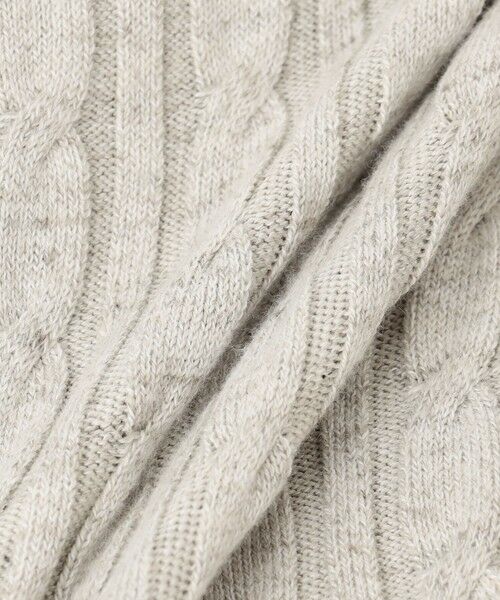 JOSEPH ABBOUD / ジョセフ アブード ニット・セーター | 【オリジナルオーガニックコットン使用/サスティナブル】JOE COTTONケーブル ニットパーカー | 詳細1