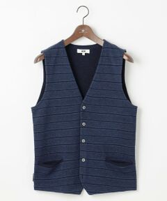 JOSEPH ABBOUD / ジョセフ アブード ベスト | 【洗える/ソフトな肌触り/軽い】シェニールヤーンジャカードニット ベスト