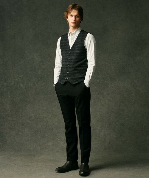 JOSEPH ABBOUD / ジョセフ アブード ベスト | 【洗える/ソフトな肌触り/軽い】シェニールヤーンジャカードニット ベスト | 詳細8