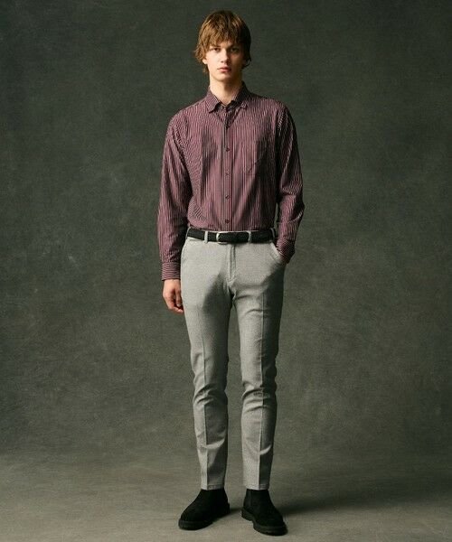 JOSEPH ABBOUD / ジョセフ アブード その他パンツ | 【キングサイズ・ウエストも伸びる!オーガニックコットン使用】ムリネへリンボンストレッチ パンツ | 詳細2