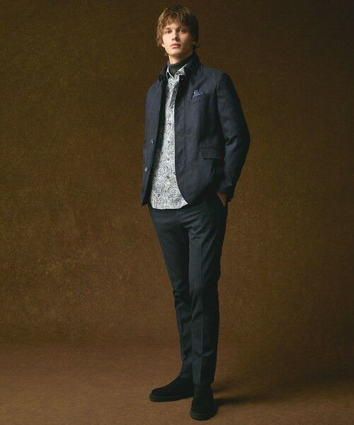 JOSEPH ABBOUD / ジョセフ アブード その他パンツ | 【キングサイズ・ウエストも伸びる!オーガニックコットン使用】ムリネへリンボンストレッチ パンツ | 詳細22