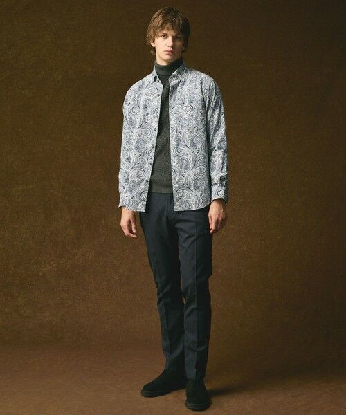 JOSEPH ABBOUD / ジョセフ アブード その他パンツ | 【キングサイズ・ウエストも伸びる!オーガニックコットン使用】ムリネへリンボンストレッチ パンツ | 詳細23