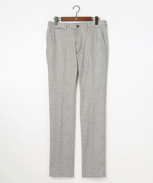 JOSEPH ABBOUD / ジョセフ アブード スラックス・ドレスパンツ | 【キングサイズ・ストレッチ/ウエストも伸びる】ウールライクフランネルジャージーパンツ | 詳細6