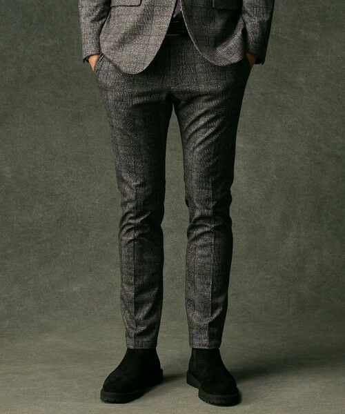 JOSEPH ABBOUD / ジョセフ アブード スラックス・ドレスパンツ | 【キングサイズ・ストレッチ/ウエストも伸びる】ウールライクフランネルジャージーパンツ | 詳細19