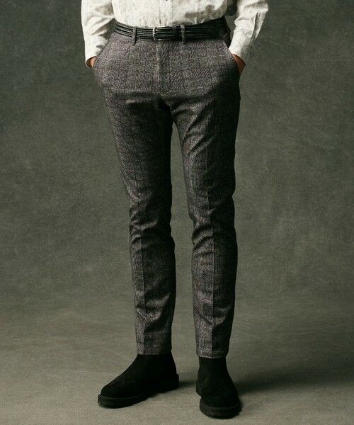 JOSEPH ABBOUD / ジョセフ アブード スラックス・ドレスパンツ | 【キングサイズ・ストレッチ/ウエストも伸びる】ウールライクフランネルジャージーパンツ | 詳細17