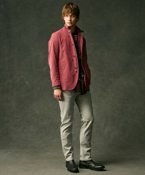 JOSEPH ABBOUD / ジョセフ アブード その他パンツ | 【キングサイズ・イタリア素材/ストレッチ】ヘリンボンモールスキン5ポケットデザインパンツ | 詳細2