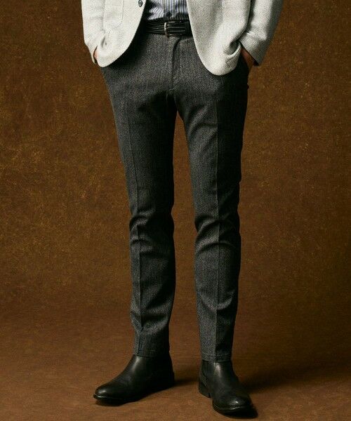 JOSEPH ABBOUD / ジョセフ アブード その他パンツ | 【ウエストも伸びる!オーガニックコットン使用】ムリネへリンボンストレッチ パンツ | 詳細8