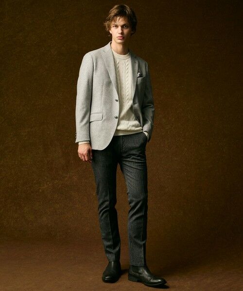 JOSEPH ABBOUD / ジョセフ アブード その他パンツ | 【ウエストも伸びる!オーガニックコットン使用】ムリネへリンボンストレッチ パンツ | 詳細7