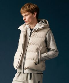 JOSEPH ABBOUD / ジョセフ アブード ダウンジャケット・ベスト | 【サステナブル/軽量/8ポケット/JAPANファブリック】ライトナイロンワッシャー アウトドアダウンベスト