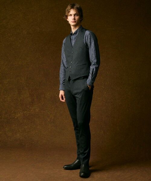 JOSEPH ABBOUD / ジョセフ アブード ベスト | 【キングサイズ・ストレッチ/多機能レジャーベスト】エアロムリネコンフォートジャージ ベスト | 詳細21