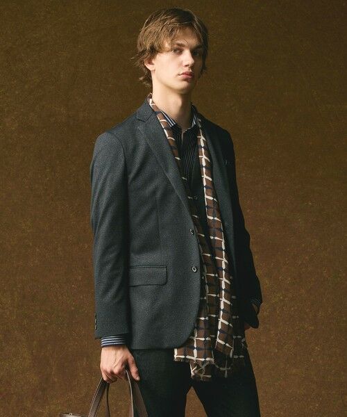 JOSEPH ABBOUD/ジョセフ アブード 【ドイツV.FRAAS社】ビンテージチェック ストール ダークブラウン系4 F JOSEPH ABBOUD/ジョセフ アブード 【ドイツV.FRAAS社】ビンテージチェック ストール ダークブラウン系4 F