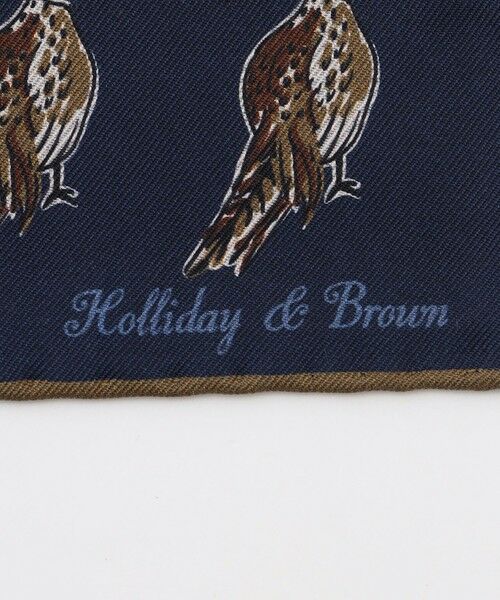 JOSEPH ABBOUD / ジョセフ アブード バンダナ・スカーフ | 【イタリア製・Holliday&Brown】バードグラフィックプリントポケットチーフ | 詳細5