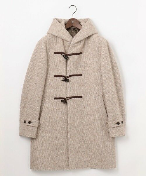 JOSEPH ABBOUD / ジョセフ アブード ダッフルコート | 【キングサイズ・尾州産カシミヤブレンド×アルパカ混素材】カシミヤブレンドアルパカヘリンボン ダッフルコート | 詳細5