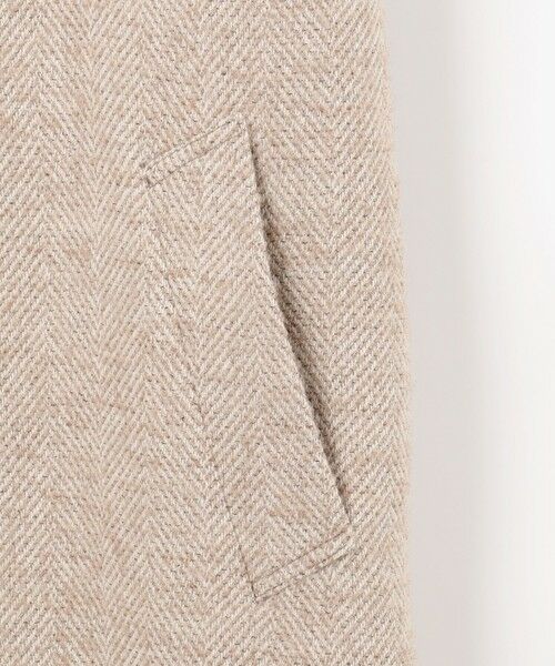 JOSEPH ABBOUD / ジョセフ アブード ダッフルコート | 【キングサイズ・尾州産カシミヤブレンド×アルパカ混素材】カシミヤブレンドアルパカヘリンボン ダッフルコート | 詳細12