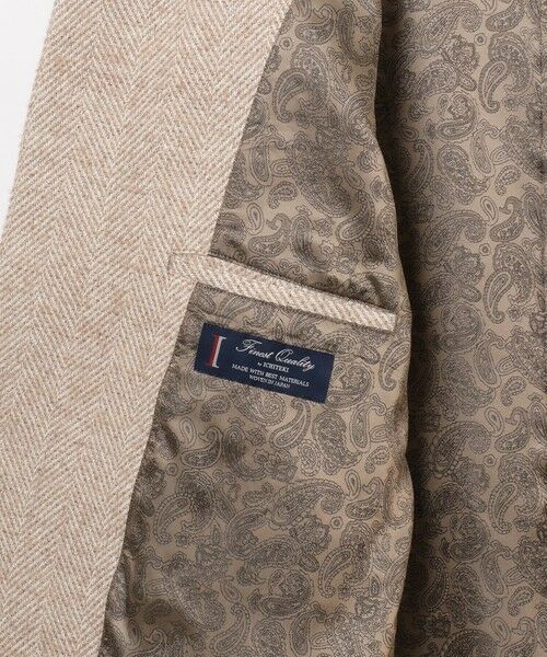 JOSEPH ABBOUD / ジョセフ アブード ダッフルコート | 【キングサイズ・尾州産カシミヤブレンド×アルパカ混素材】カシミヤブレンドアルパカヘリンボン ダッフルコート | 詳細15