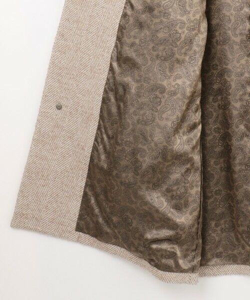 JOSEPH ABBOUD / ジョセフ アブード ダッフルコート | 【キングサイズ・尾州産カシミヤブレンド×アルパカ混素材】カシミヤブレンドアルパカヘリンボン ダッフルコート | 詳細16