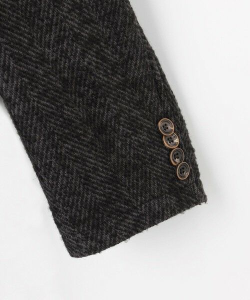 JOSEPH ABBOUD / ジョセフ アブード その他アウター | 【キングサイズ・尾州産カシミヤブレンド×アルパカ混素材】カシミヤブレンドアルパカヘリンボン チェスターコート | 詳細8