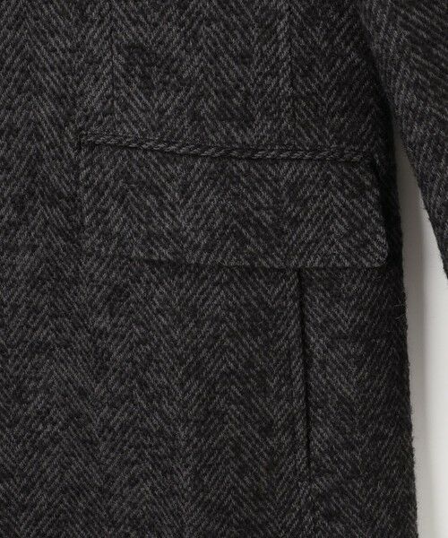 JOSEPH ABBOUD / ジョセフ アブード その他アウター | 【キングサイズ・尾州産カシミヤブレンド×アルパカ混素材】カシミヤブレンドアルパカヘリンボン チェスターコート | 詳細9