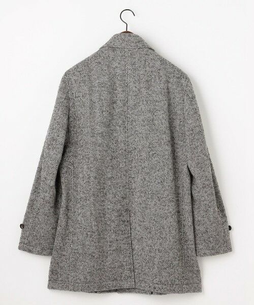 JOSEPH ABBOUD / ジョセフ アブード ステンカラーコート | 【尾州産カシミヤブレンド素材/軽量】カシミヤブレンドアルパカヘリンボーン ステンカラーコート | 詳細7