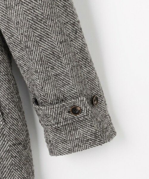 JOSEPH ABBOUD / ジョセフ アブード ステンカラーコート | 【尾州産カシミヤブレンド素材/軽量】カシミヤブレンドアルパカヘリンボーン ステンカラーコート | 詳細9