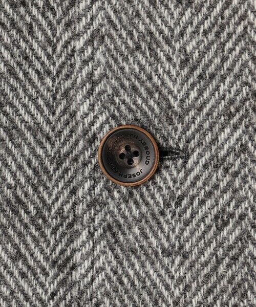 JOSEPH ABBOUD / ジョセフ アブード ステンカラーコート | 【尾州産カシミヤブレンド素材/軽量】カシミヤブレンドアルパカヘリンボーン ステンカラーコート | 詳細12