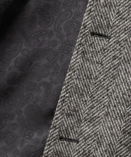 JOSEPH ABBOUD / ジョセフ アブード ステンカラーコート | 【尾州産カシミヤブレンド素材/軽量】カシミヤブレンドアルパカヘリンボーン ステンカラーコート | 詳細13
