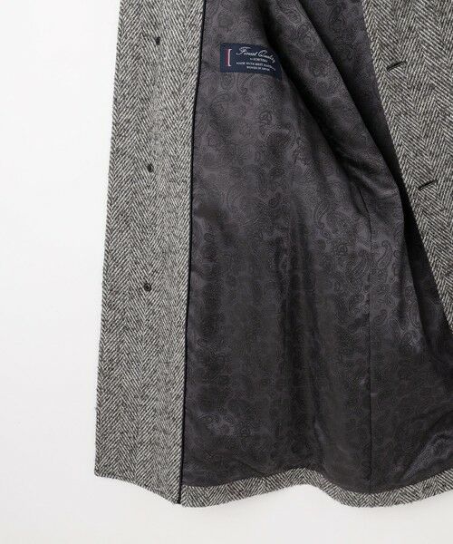 JOSEPH ABBOUD / ジョセフ アブード ステンカラーコート | 【尾州産カシミヤブレンド素材/軽量】カシミヤブレンドアルパカヘリンボーン ステンカラーコート | 詳細14