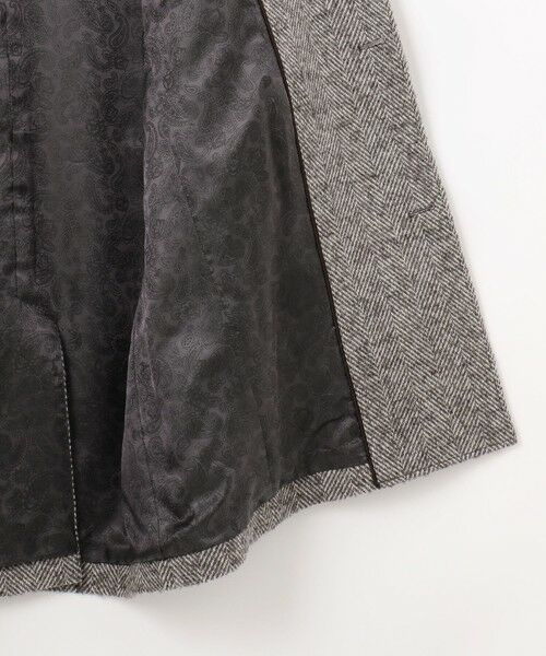 JOSEPH ABBOUD / ジョセフ アブード ステンカラーコート | 【尾州産カシミヤブレンド素材/軽量】カシミヤブレンドアルパカヘリンボーン ステンカラーコート | 詳細3