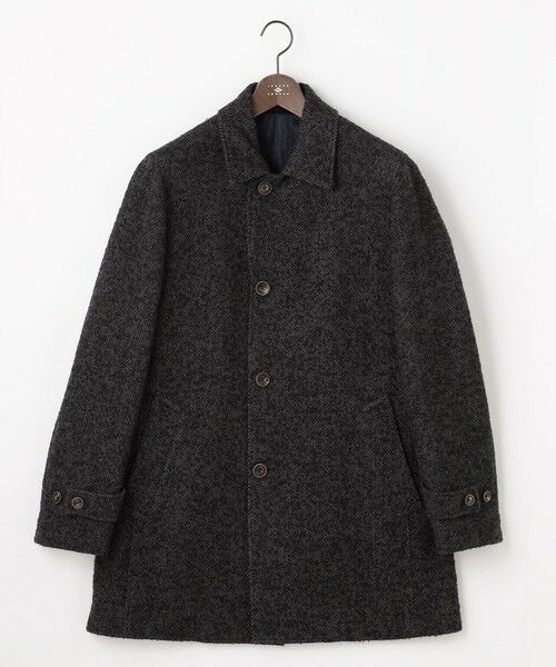 JOSEPH ABBOUD / ジョセフ アブード ステンカラーコート | 【尾州産カシミヤブレンド素材/軽量】カシミヤブレンドアルパカヘリンボーン ステンカラーコート | 詳細19