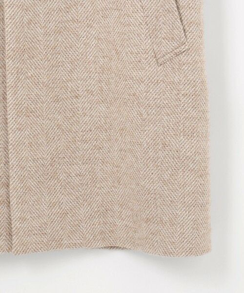 JOSEPH ABBOUD / ジョセフ アブード ダッフルコート | 【尾州産カシミヤブレンド×アルパカ混素材】カシミヤブレンドアルパカヘリンボン ダッフルコート | 詳細9