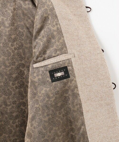 JOSEPH ABBOUD / ジョセフ アブード ダッフルコート | 【尾州産カシミヤブレンド×アルパカ混素材】カシミヤブレンドアルパカヘリンボン ダッフルコート | 詳細13