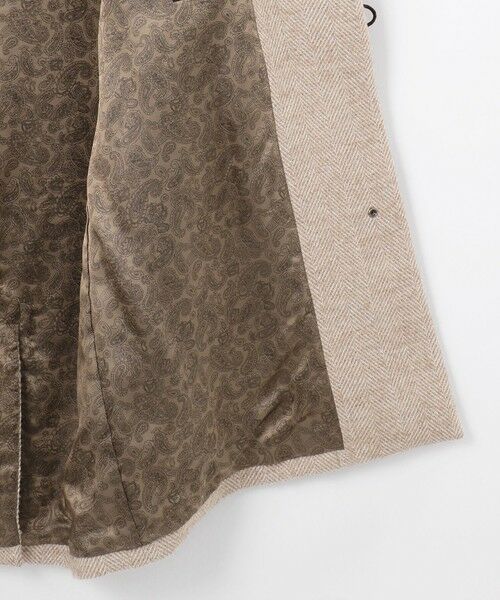 JOSEPH ABBOUD / ジョセフ アブード ダッフルコート | 【尾州産カシミヤブレンド×アルパカ混素材】カシミヤブレンドアルパカヘリンボン ダッフルコート | 詳細14