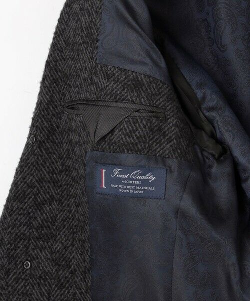 JOSEPH ABBOUD / ジョセフ アブード その他アウター | 【尾州産カシミヤブレンド×アルパカ混素材】カシミヤブレンドアルパカヘリンボン チェスターコート | 詳細13