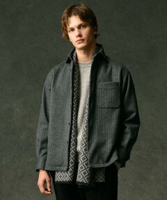 JOSEPH ABBOUD / ジョセフ アブード その他アウター | 【キングサイズ・軽量/ストレッチ/尾州が誇る上質素材 】ウールミルドジャージーシャツ