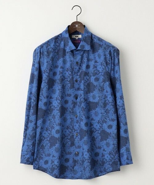 JOSEPH ABBOUD/ジョセフ アブード 【キングサイズ】リバティプリント シャツ ダルブルー系5 4L JOSEPH ABBOUD/ジョセフ アブード 【キングサイズ】リバティプリント シャツ ダルブルー系5 4L