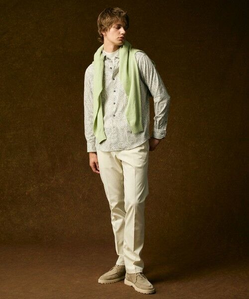 JOSEPH ABBOUD / ジョセフ アブード シャツ・ブラウス | 【キングサイズ・LIBERTY・綿100％】リバティペイズリープリントコーデュロイ シャツ | 詳細7